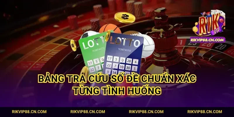 Bảng tra cứu số đề chuẩn xác từng tình huống